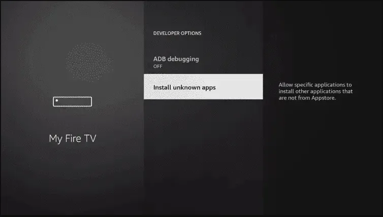 unknown app